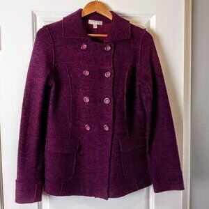 Kenar Double-Breasted Wool Blend Cardigan